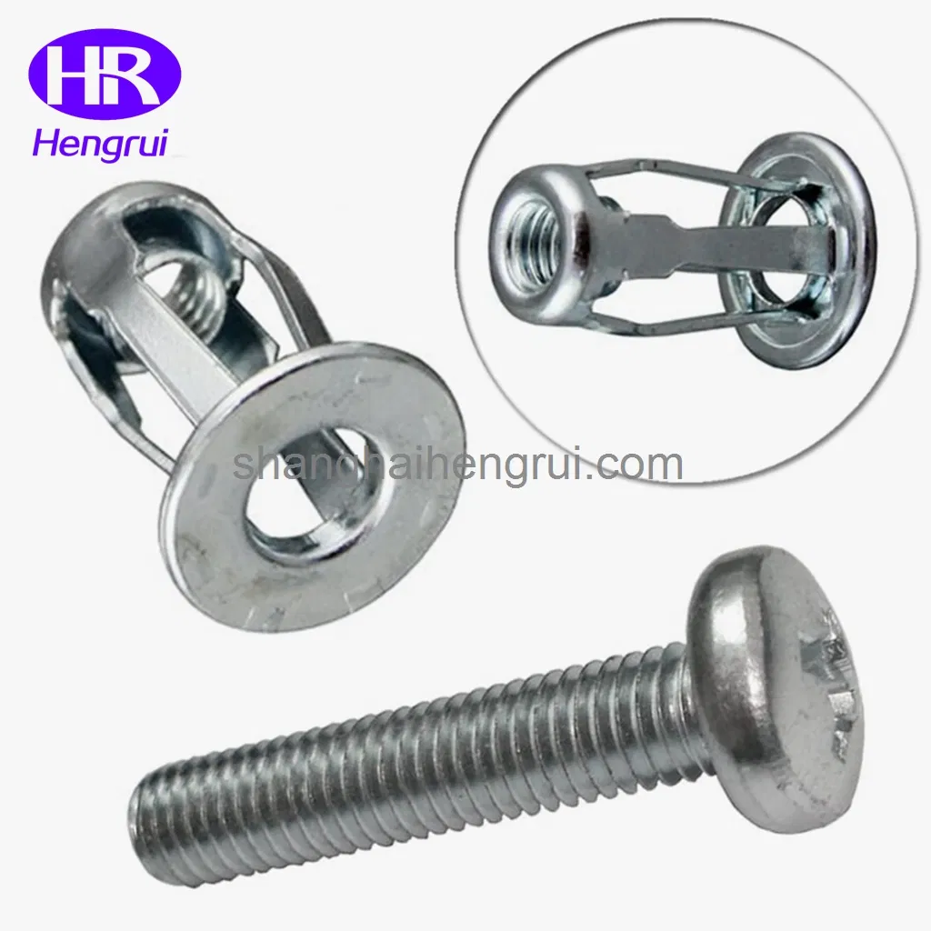 Cross Slot Expansion Screw with Lantern Nut Rivet Petal Nut