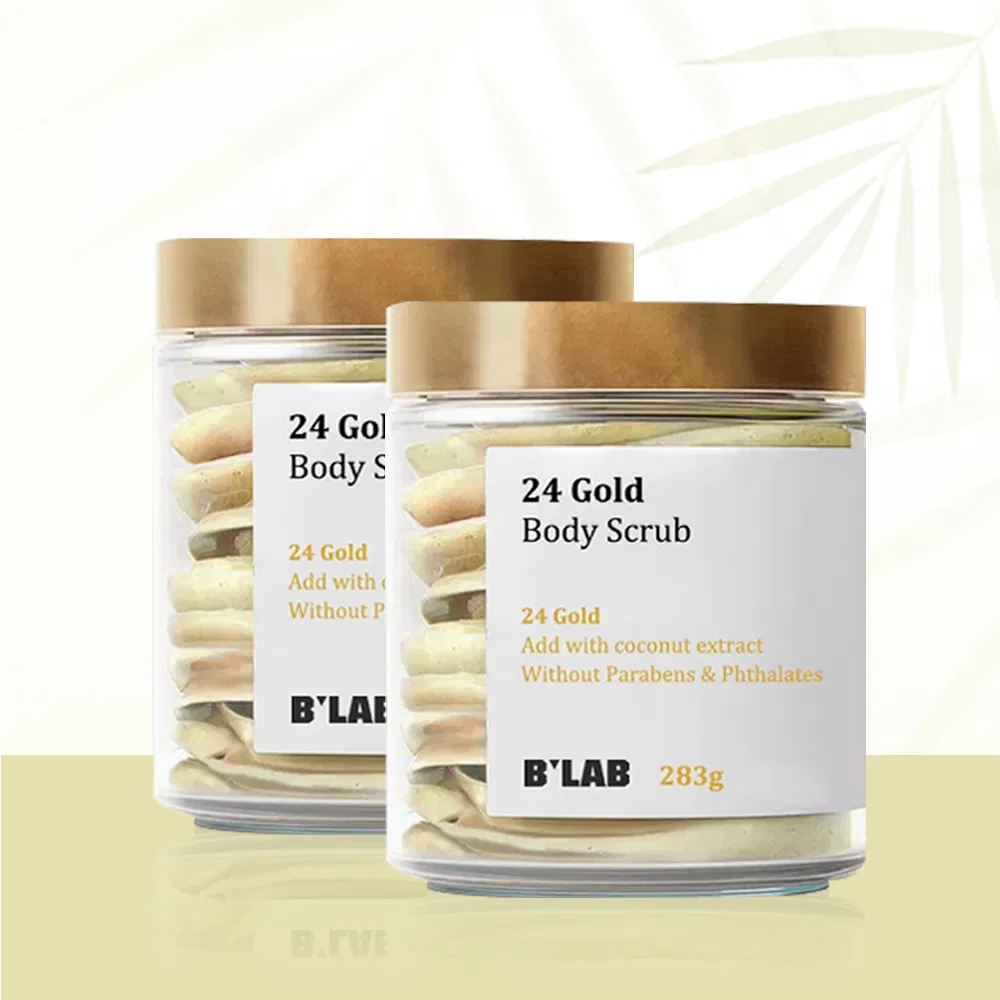 Private Label Wholesale Pore Cleanser & Body Exfoliator 24 Gold Body Scrub