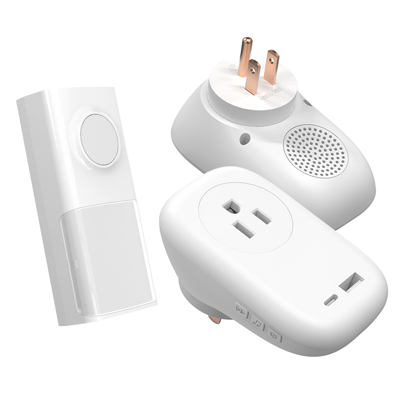 Kinetic Wireless Doorbell with USB/Type C/Socket Charging