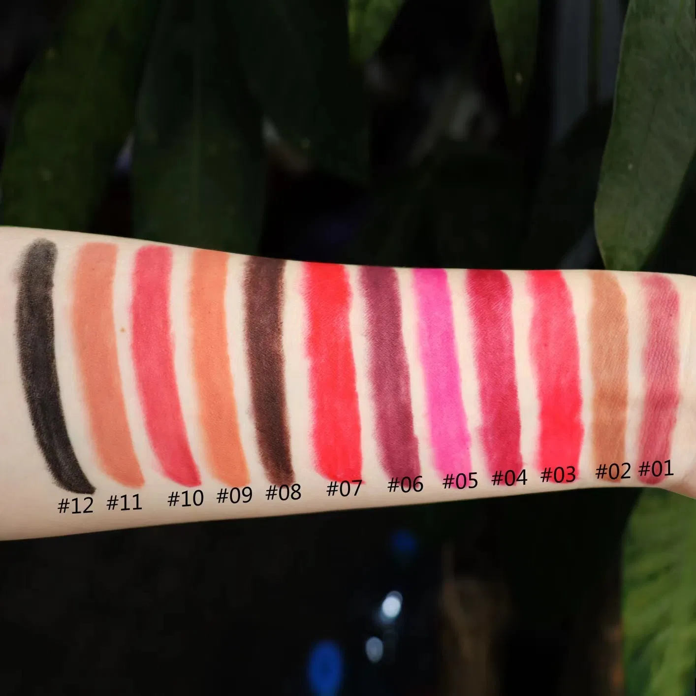 Wholesale 12 Colors Lip Liner Pencil Private Label Matte Lipliner Pencil