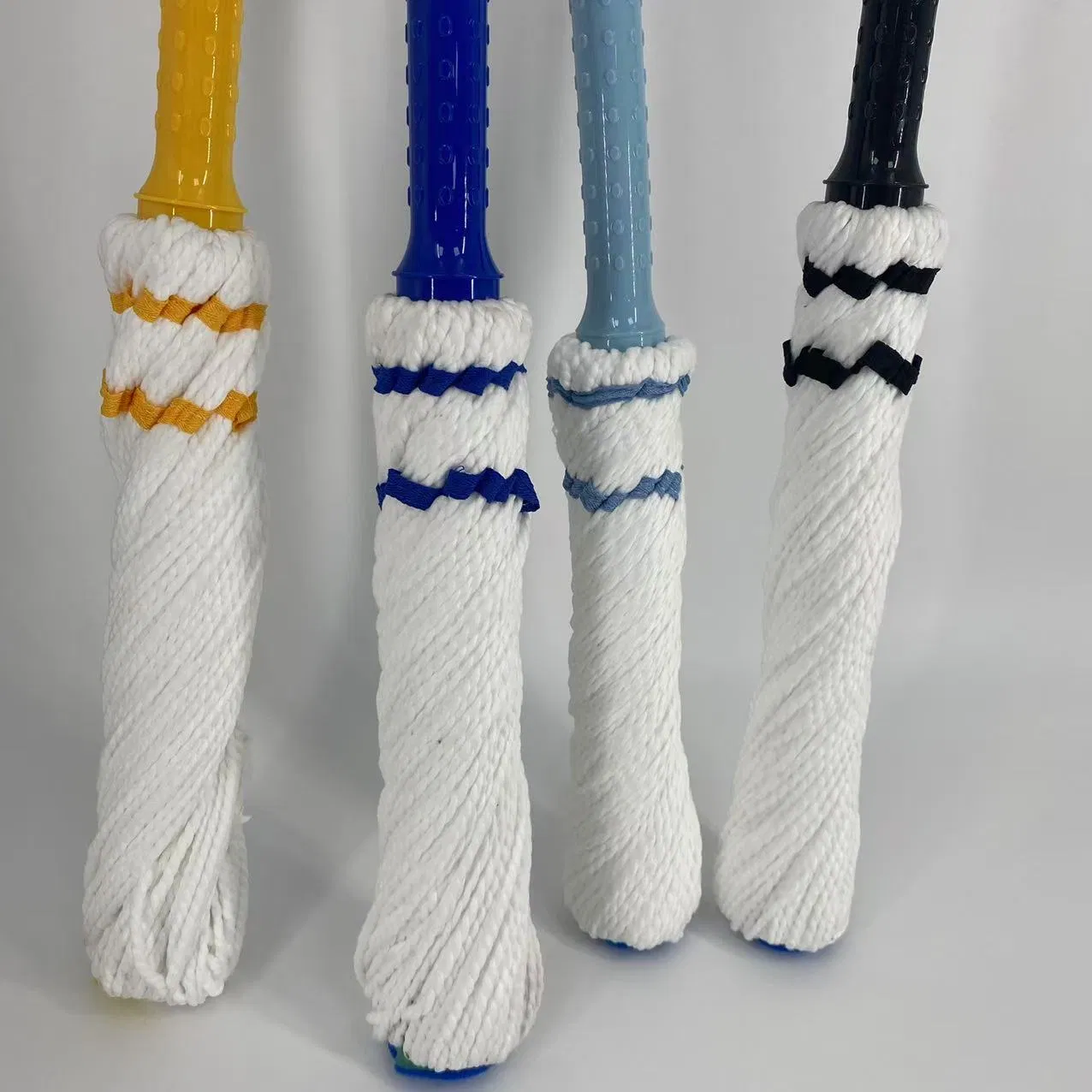 Self-Wringing Twist Mop for Floor Cleaning, Long Handled Microfiber Floor Mop with Top Scouring Pad for Kitchen, Hardwood, Restaurant, Bathroom, Office Cleaning