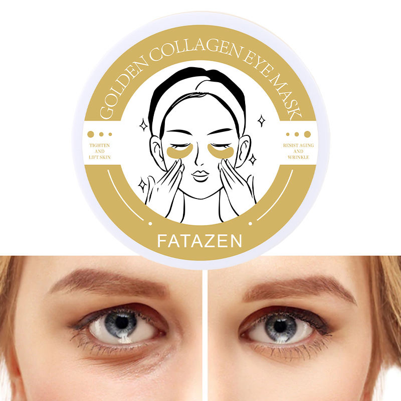 Hot Selling Remove Dark Circle Golden Gel Pads Private Label 24K Gold Organic Moisturizing Collagen Hydrogel Eye Mask Eye Patch