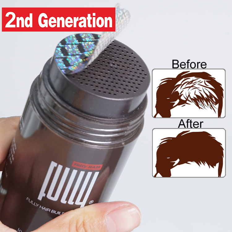 Manufacturer Customized Brand No Bactericide No Preservative Fully Plant Hair Building Fibers for Hair Loss Thickening