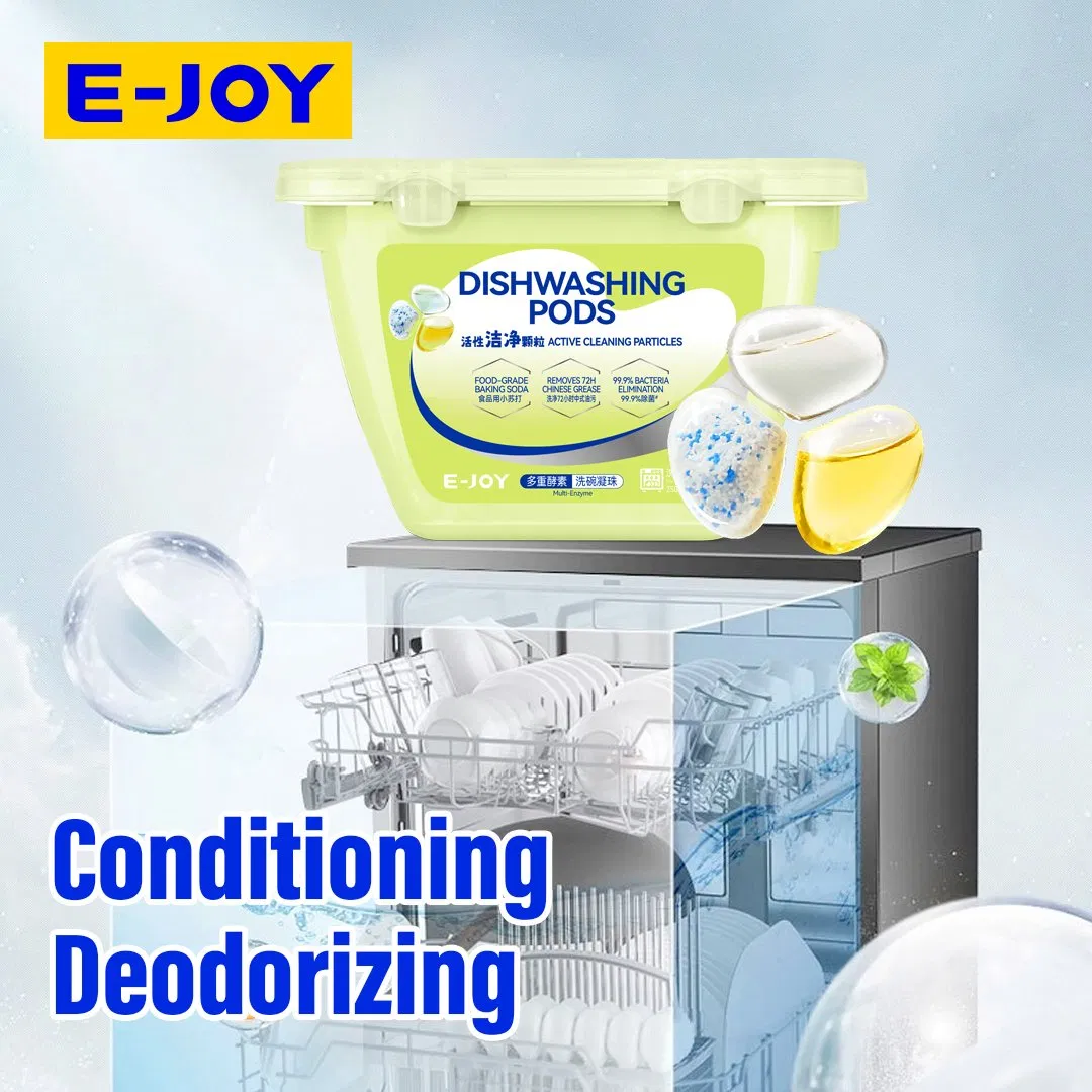 Advanced Formula Dishwashing Pods Achieve Perfect Deep Clean with Strong Degreasing