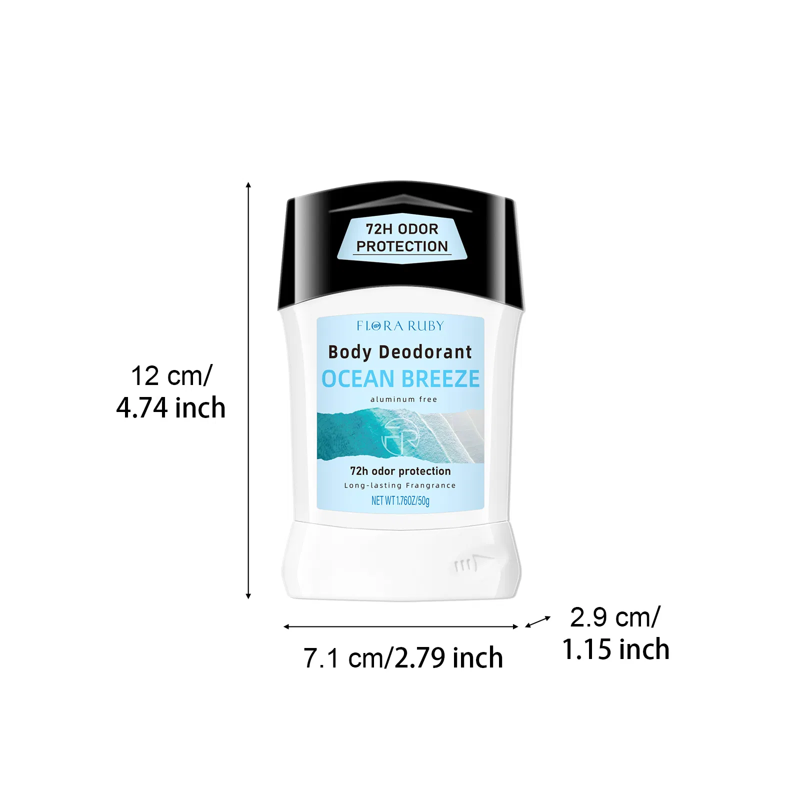 Aluminum-Free Sensitive Skin Deodorant with Organic Pearl Beads Formula