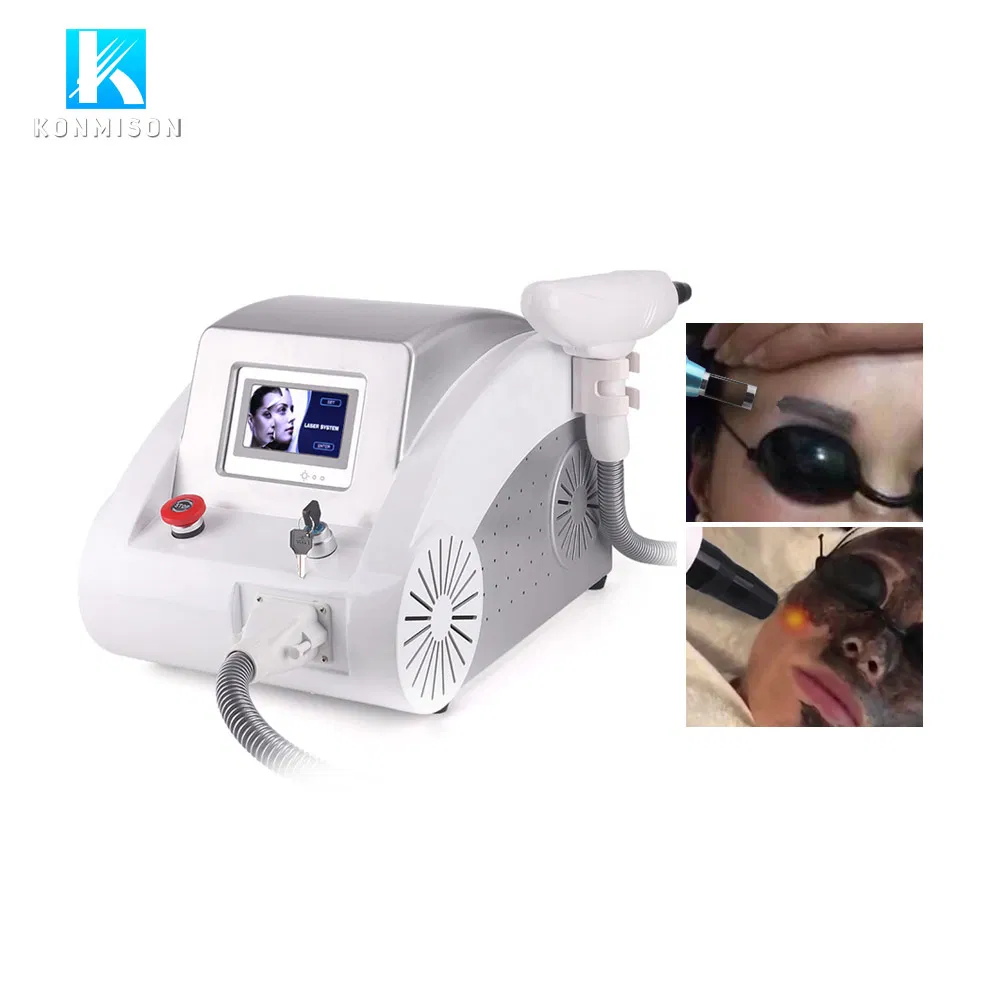 OEM Portable 3 Laser Heads Black Doll Treatment Q Switched ND YAG Laser Tattoo Removal Machine