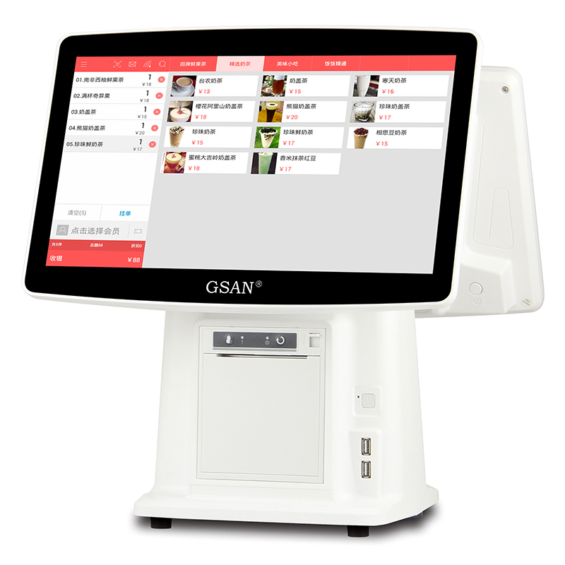 Support Customization 15.6 Inch Double Screens POS System