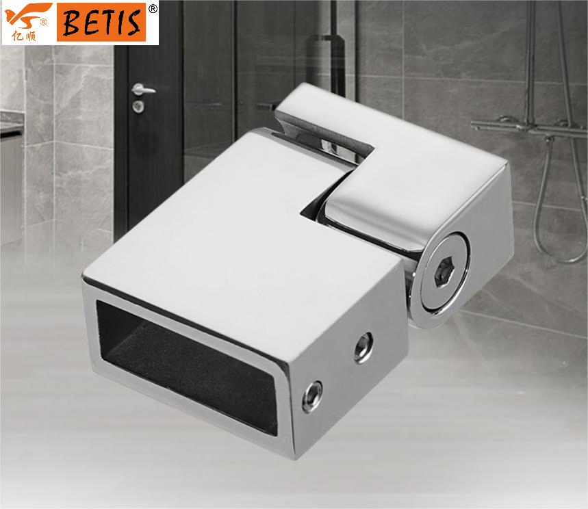 Bathroom Shower-Enclosure Hardware Accessories Patch-Fitting Adjustable Swiveling Wall-Mount Support-Bar Clamp Bracket Connector