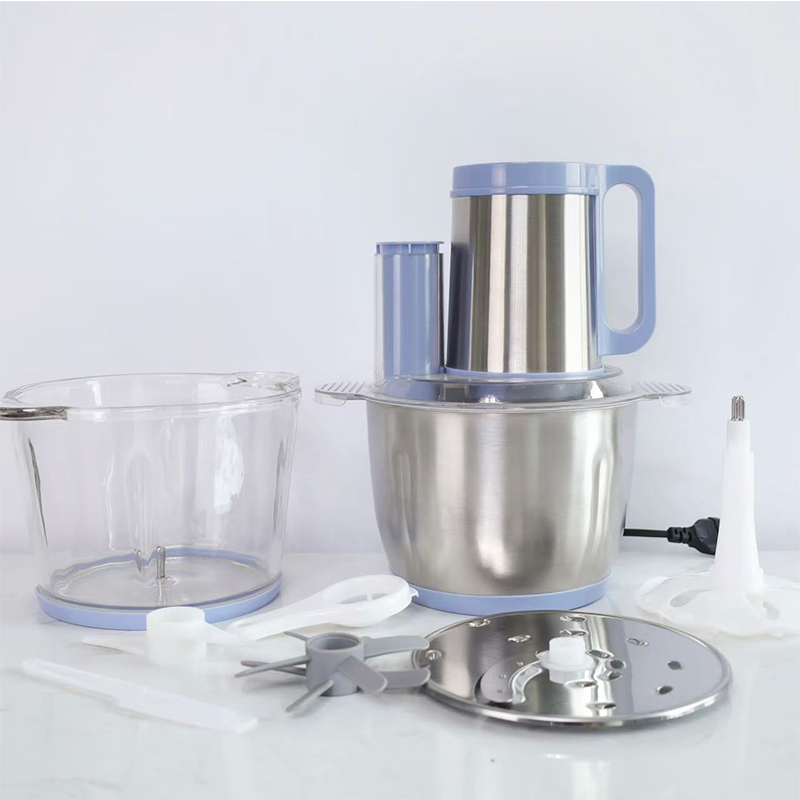 3L 400W 6 in 1 Multi-Functional Meat Grinder Electric 3 Speeds Push Switch Food Chopper with 4 Titanium Knife