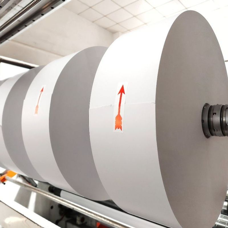 High Quality Custom Linerless 110g Direct Thermal Cardboard Labels Roll