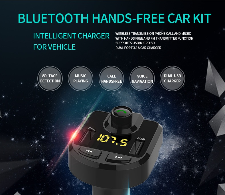 Bluetooth Hands-Free Car Kit BT36