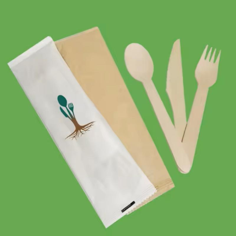 Wooden Bamboo Disposable Royal Bioderadable Stainless Steel Mood Egg Kitchen Kids Dining Cutlery