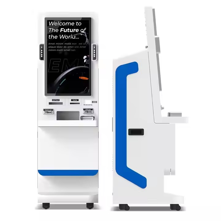 Utility Payment Cash Depositing Card Reader Self Printing Touch Screen Kiosk Payment Kiosks
