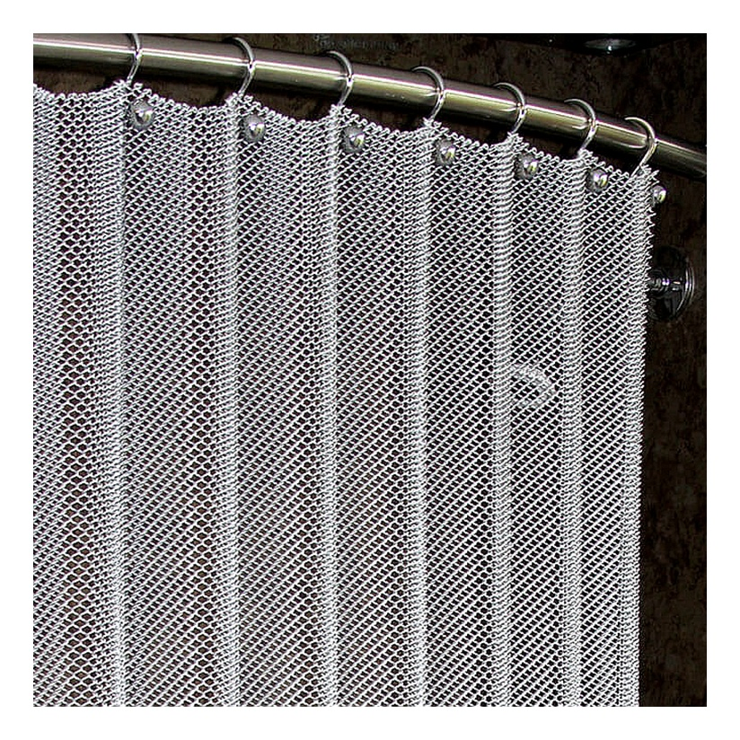 Aluminum Chain Curtain Gold Decorative Metal Coil Drapery Wire Screen Mesh for Ceiling Decor