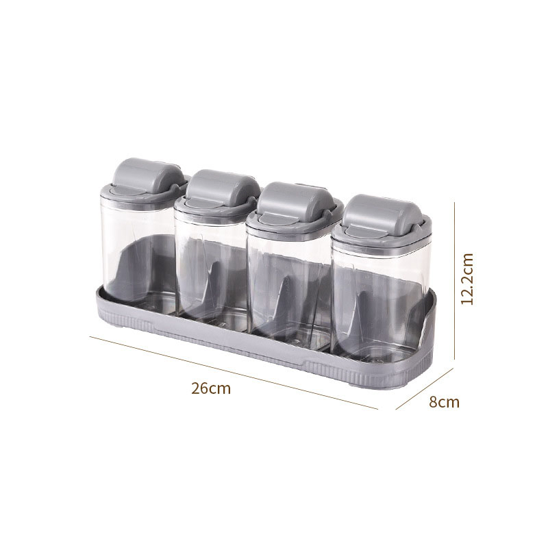 Wall Mounted Kitchenware Set - Moisture-Proof Plastic Storage Solution
