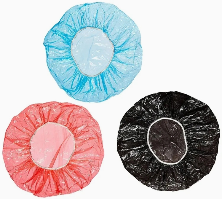 PE Transparent Disposable Waterproof Shower Cap