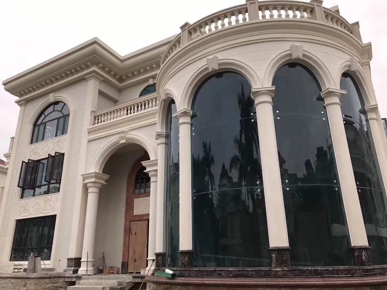 Beige Limestone Wall Cladding for Villa Exterior Wall Decoration