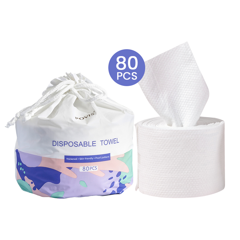 Disposable Face Towel Roll Viscose Biodegradable Face Cloths Tissues Premium Facial Tissues