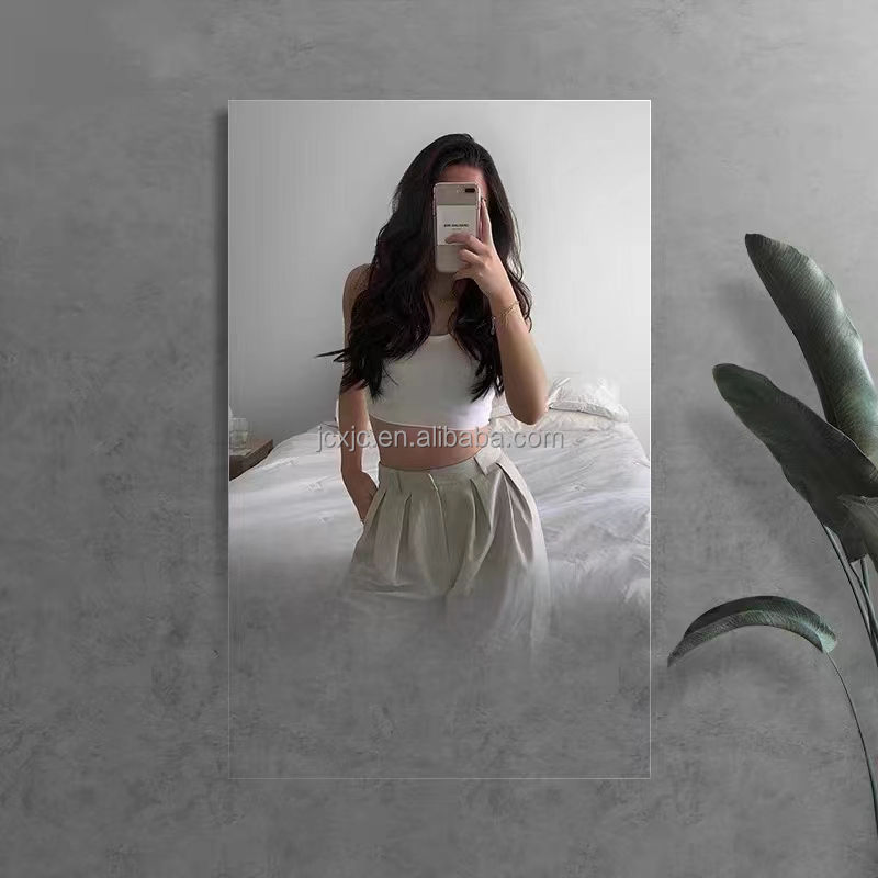 Rose Gold PMMA Mirror Sheet Custom Flexible Acrylic Plexiglass for Bathroom and Gym Decorative Silver Plastic Sheet Soft Mirror