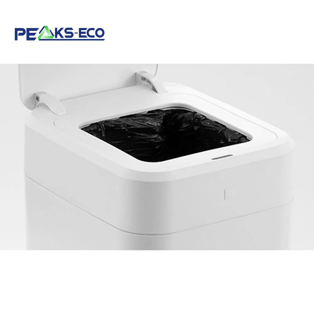 Automatic Self Package Sensor Induction Smart Trash Can Hands Free Touchless Bathroom Water Resistance Take Away Trash Bag 17L Dustbin