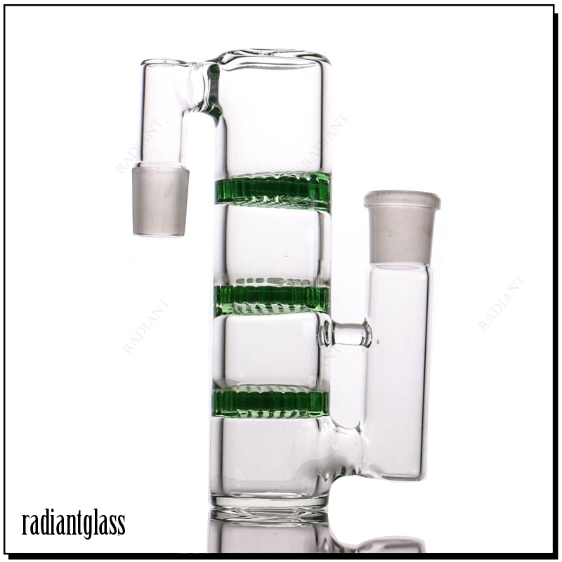 T1 Triple Honeycomb Perc Ash Catcher Smoking Accessories for Water Pipe