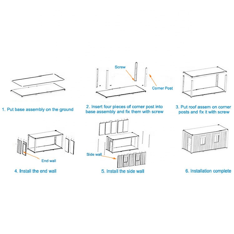 Mobile Home Fabricated Tiny House Smart Prefab Thailand Portable Cabin