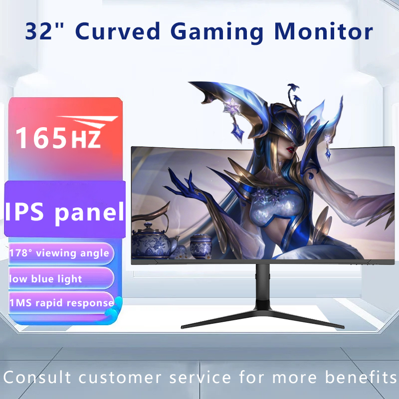 High Quality 34 Inch Curved Gaming Monitor 4K 144Hz 165Hz Lifting Base Frameless Gaming Monitors