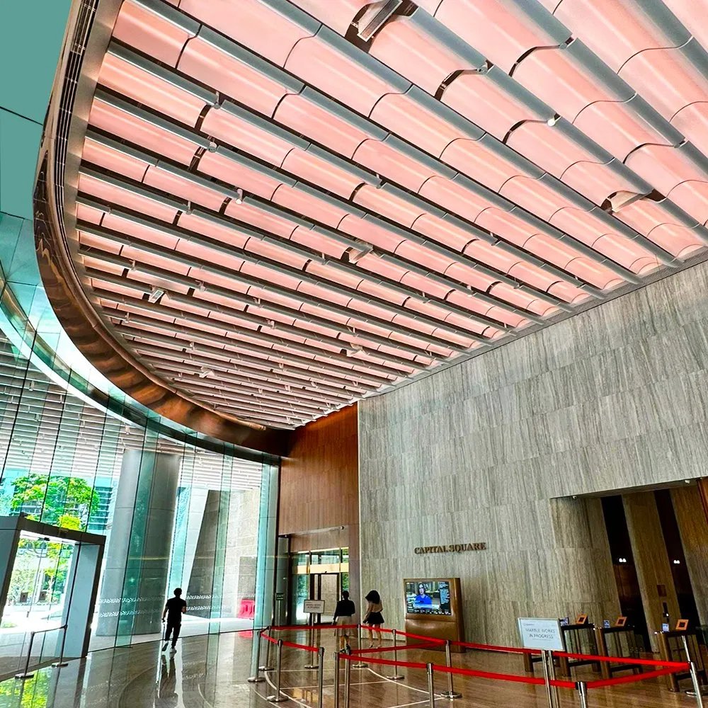 Fashionable Construction Decoration Horizontal Aluminum Louver for Commercial Building