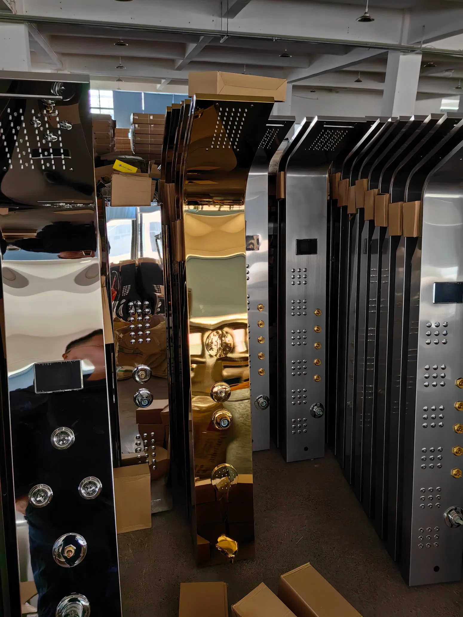 Ec-1023 Stainless Steel Wall Mounted SPA Massage Waterfall with Light