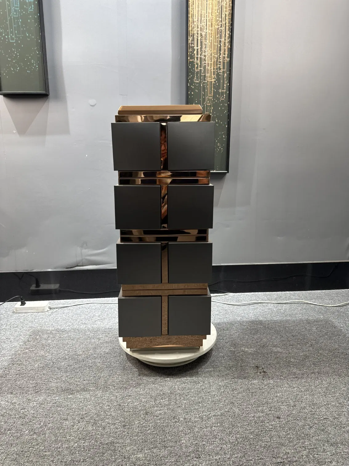 Luxury Custom Stainless Bin: Hotel Lobby, Mirror Finish (China)