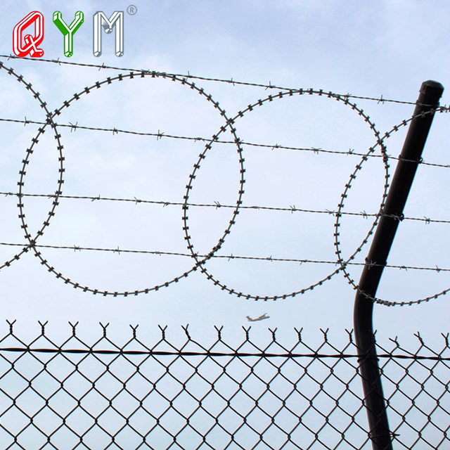 Anti Climb Airport Fence Razor Wire Prison Fence