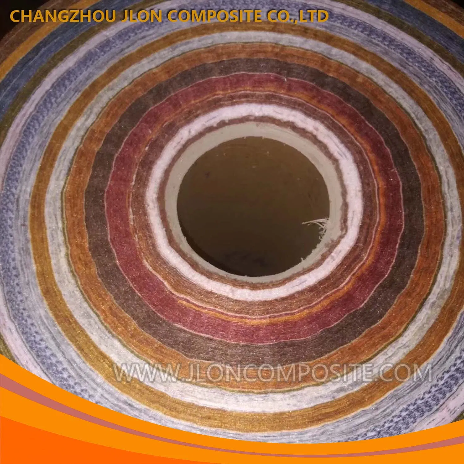 Color Polyester Tissue for Wood Grain Floor FRP Profile