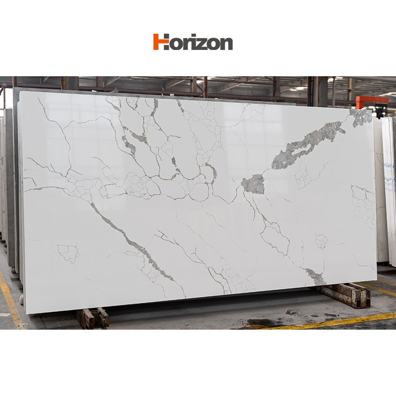 Calacatta Quartz Stone Slabs for Countertops Floor Piedra De Cuarzo Stellar 1.5/1.8/2/3cm