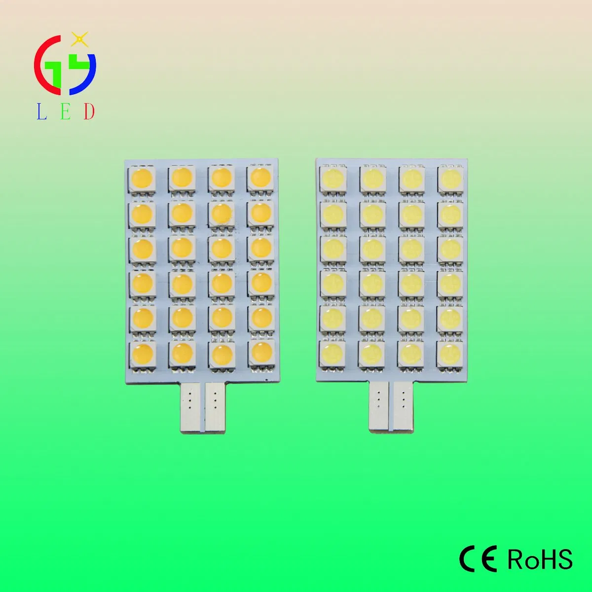 Светодиодные лампы T10 W5W для авто и катеров, 48 SMD