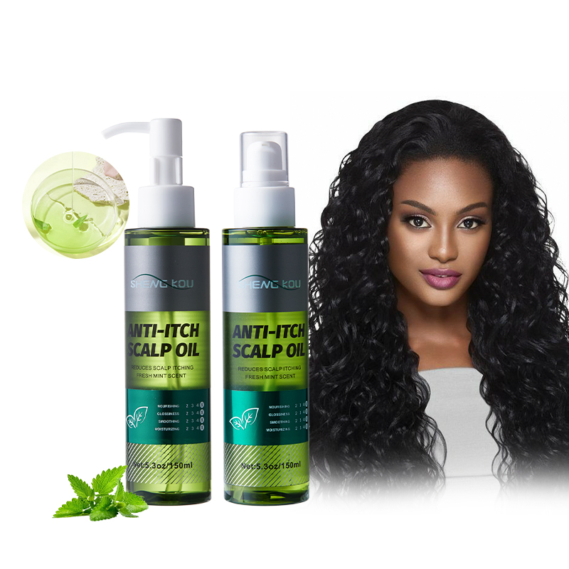 Custom Hair Care Product Quick Relief Scalp Organic Peppermint Oil Fresh Mint Scent Scalp Itching Hair Essential Oil