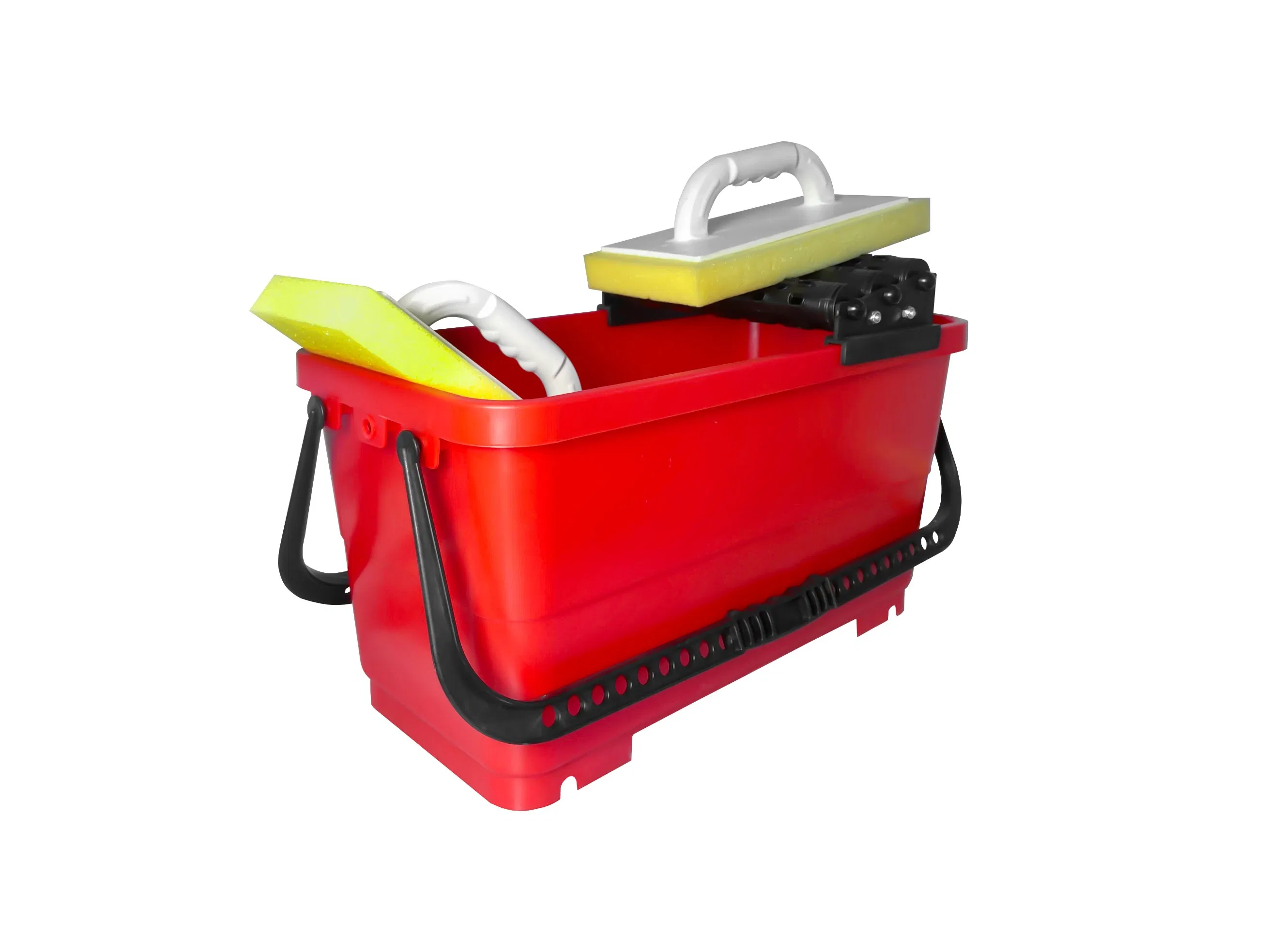 24L Modern Design Tile Grout Cleaning Kit Double Rollers Sponge Grid