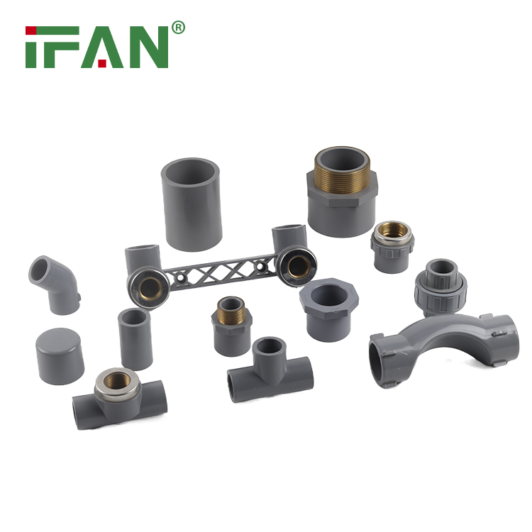 Ifan OEM ODM 1/2"-4" Grey Equal Coupling Pn16 CPVC Sch80 Fitting