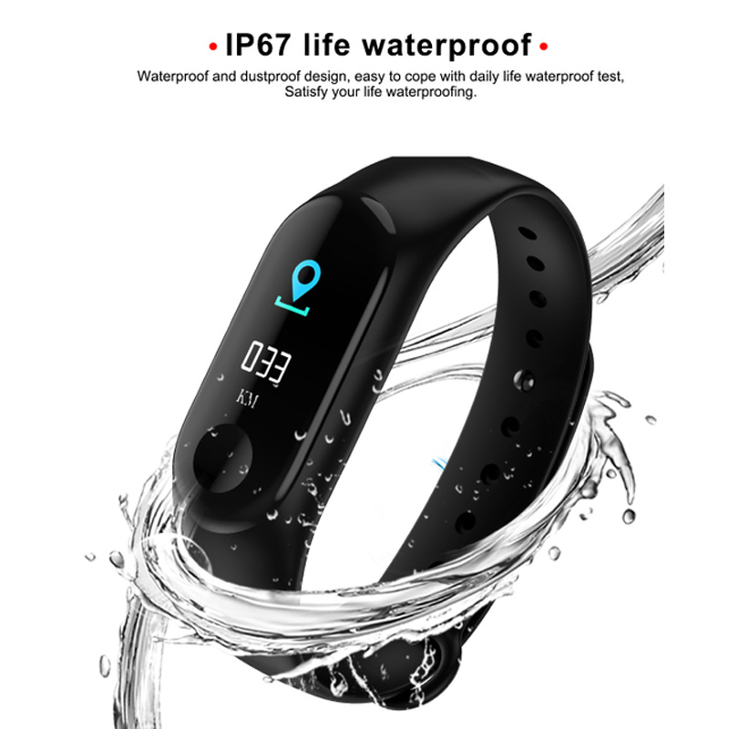 Умный браслет M3: фитнес-трекер с пульсометром и тонометром