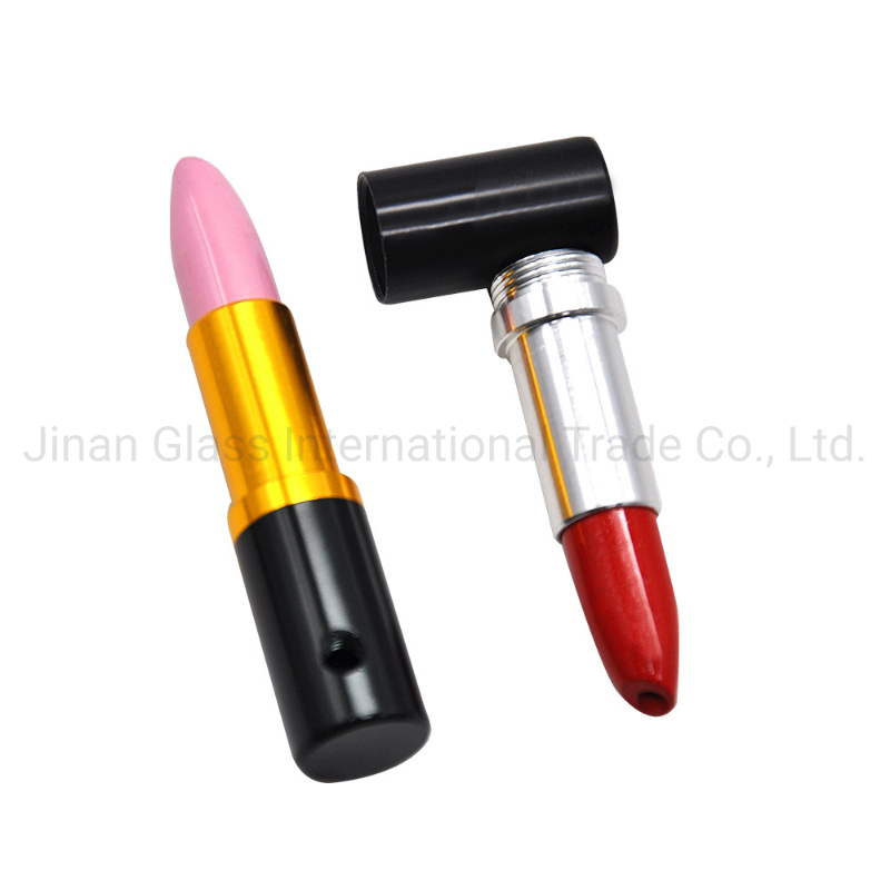 Lipstick Shaped Metal Pipe Lipstick Pipe Smoking Pipe Water Pipe