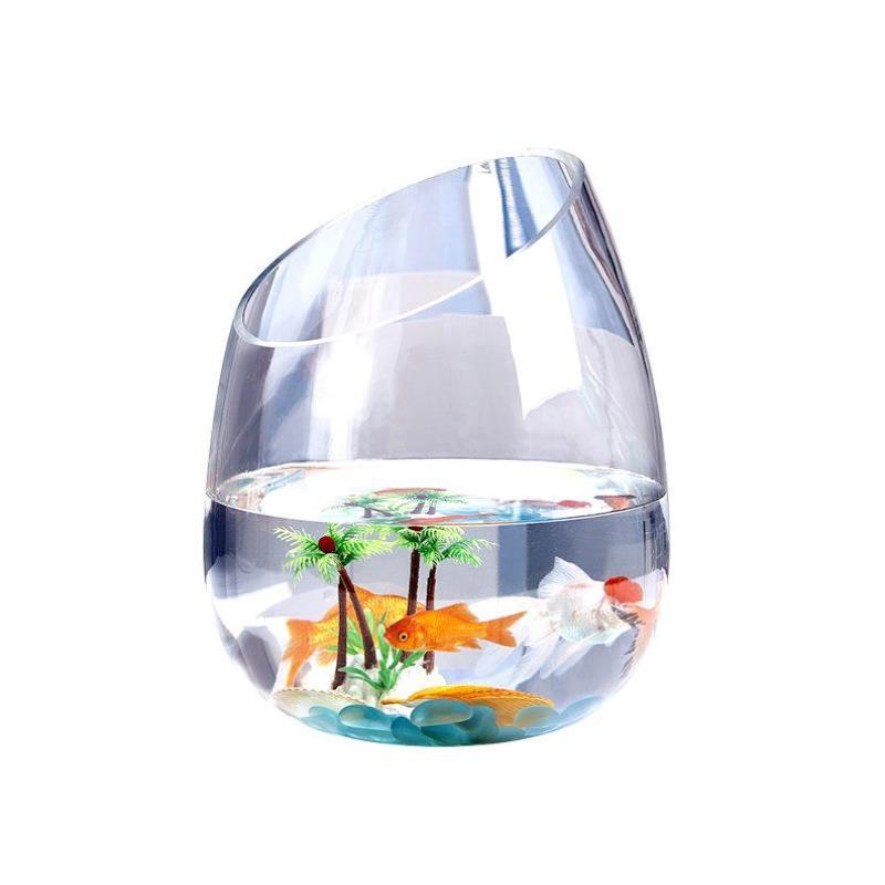 Handmade Home Decoration Clear Round Glass Size Fish Tank