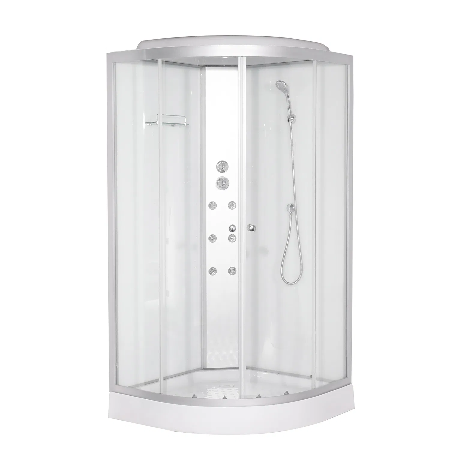 Polished Quadrant Sliding Door Glass Bathroom Shower Enclosure Room