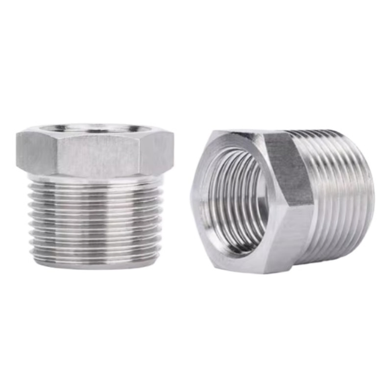 304 Stainless Steel Filling Core 4-Point Reducing Filling Core Variable Diameter Inner and Outer Thread Pressure Gauge Conversion Joint