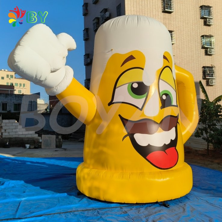 Inflatable Beer Cup Balloon Giant Inflatable Bottle for Birthday Party Decoration Advertising Inflatables