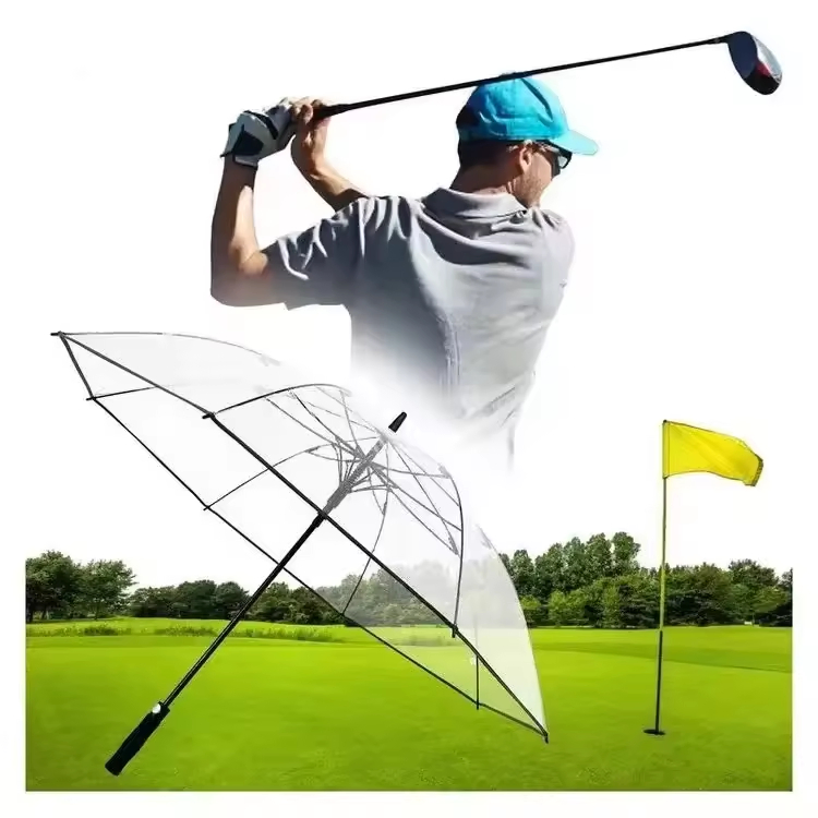 30 Inch Clear PVC Poe Golf Umbrella for Sale