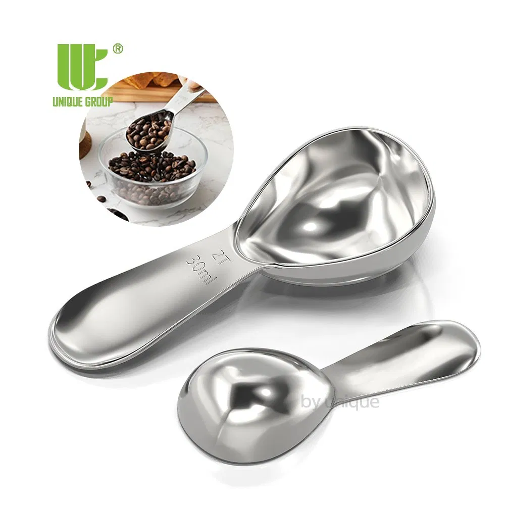 15ml 30ml Stainless Steel Coffee Scoop 2 Tablespoon Measuring Spoon for Espresso Sugar Tea Portion Control OEM