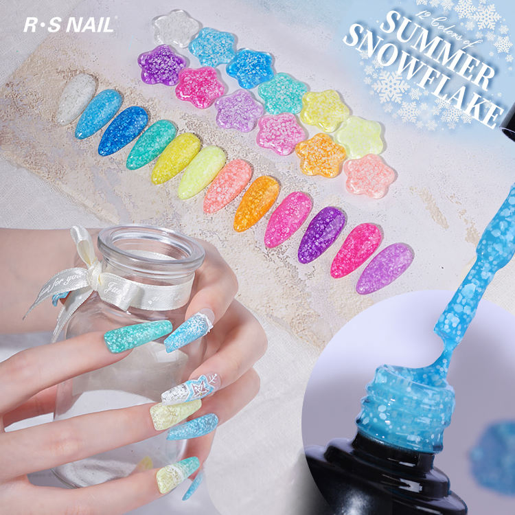 Snowflake Gel Private Label New 15ml Bottle Wonderful Colors Soak off UV Gel Polish
