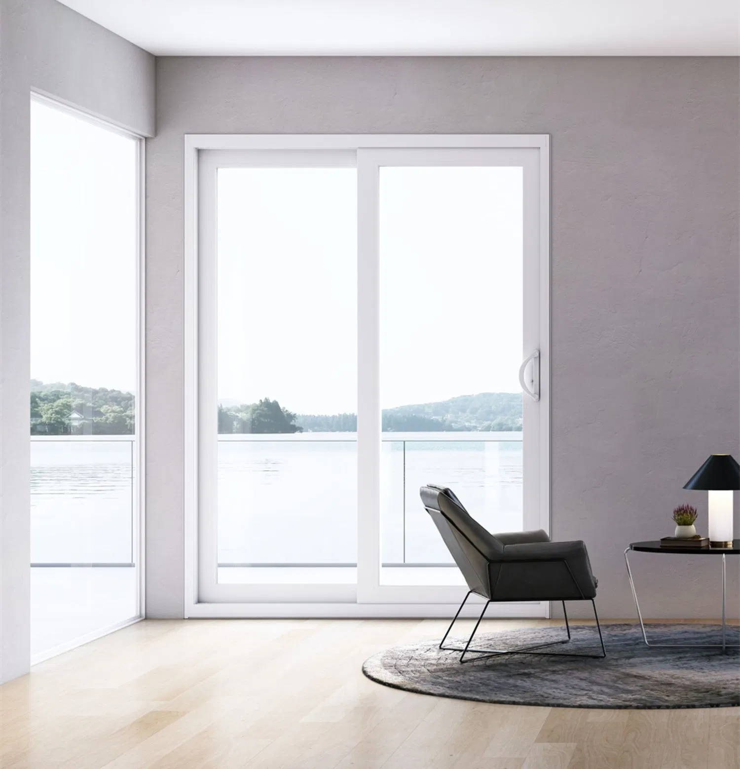 Enhanced Security PVC Door Profile for Stylish Backyard Entrances