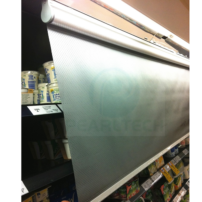 Breathable Freezer Shades Aluminum Night Chiller Blinds for Commercial Fridge