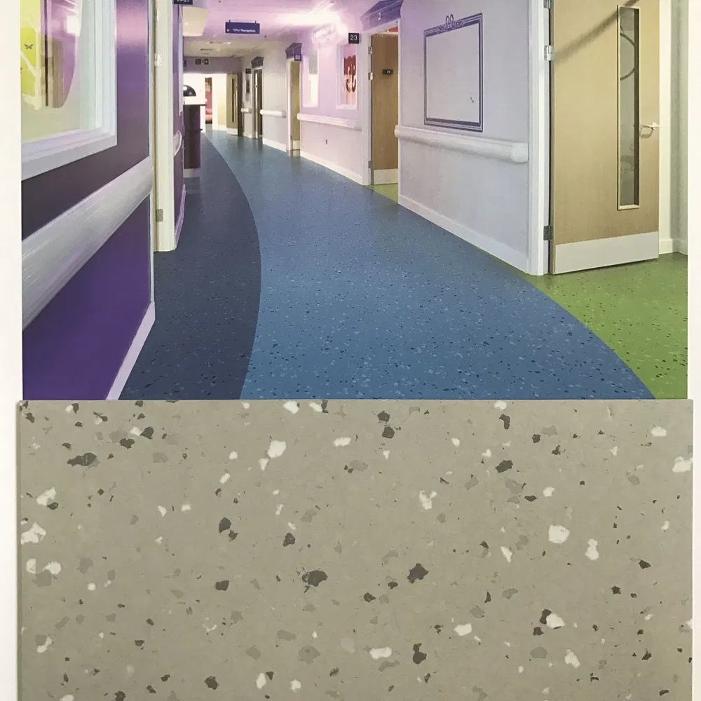 Anti-Slip Anti-Static Homogeneous Heterogeneous PVC Hospital Vinyl Flooring Roll