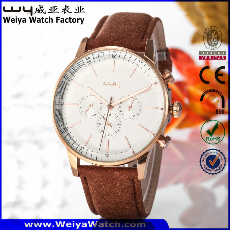 Factory Casual Quartz Ladies Fashion Wrist Watch (Wy-081E)